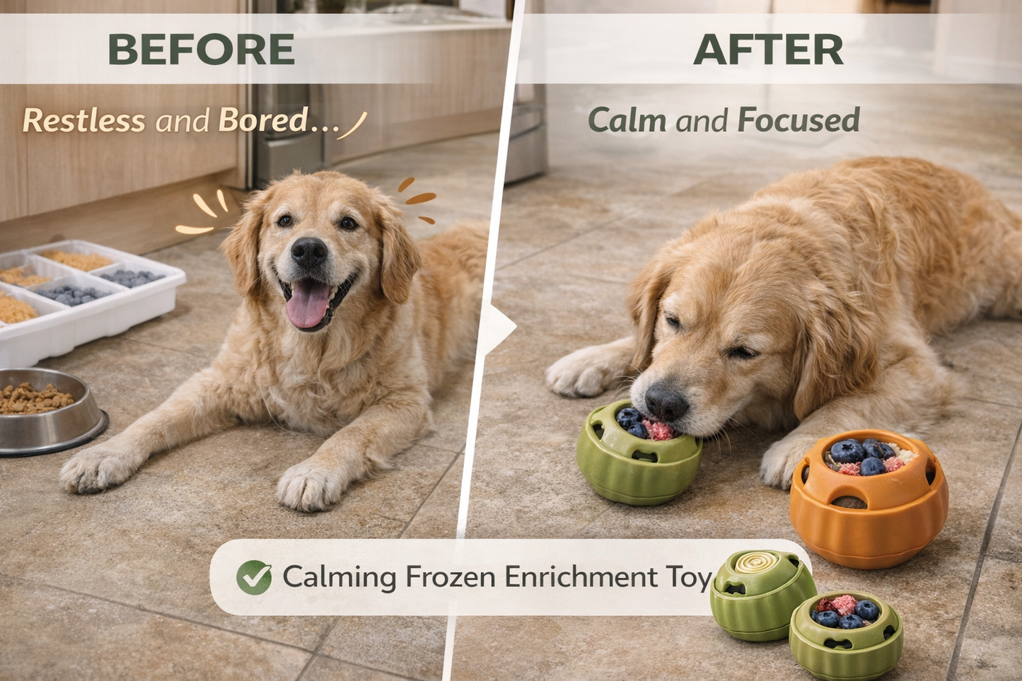 VellenaHealth™ Calming Frozen Enrichment Toy